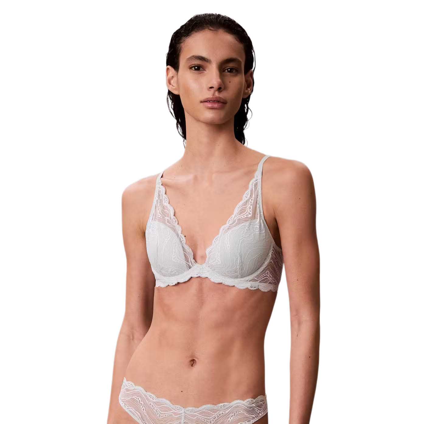 Calvin Klein Sensual Stretch Lace Demi Plunge Bra